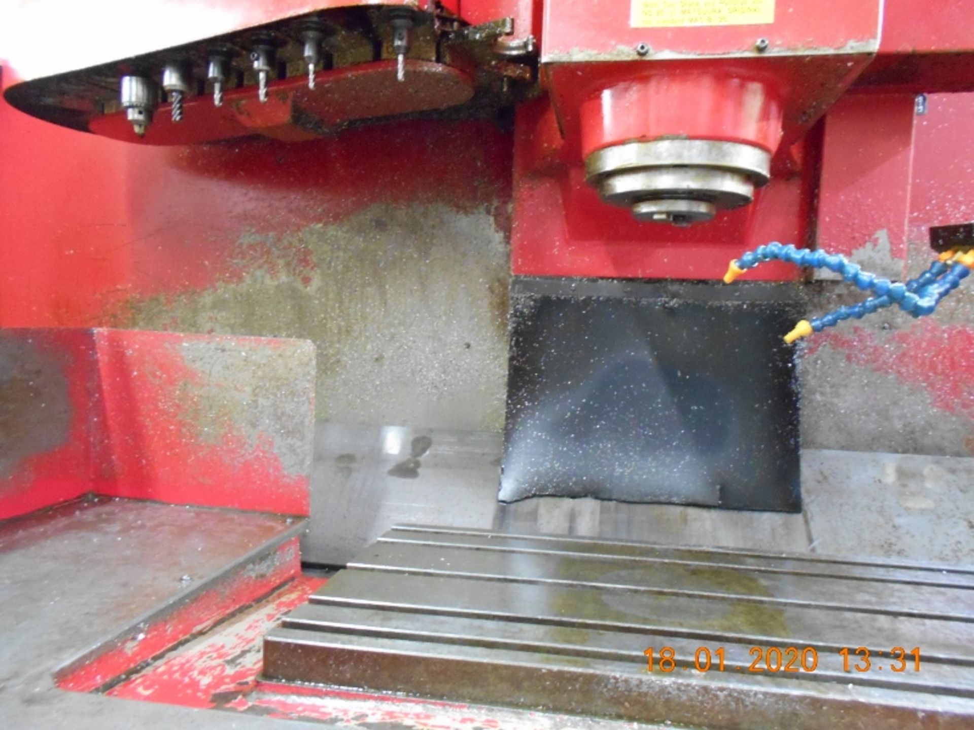 MATSUURA MC-500V 2 CNC MILL, YASNAC MX-2, Crate of Tool Holders - YASNAC Controls - Image 3 of 6
