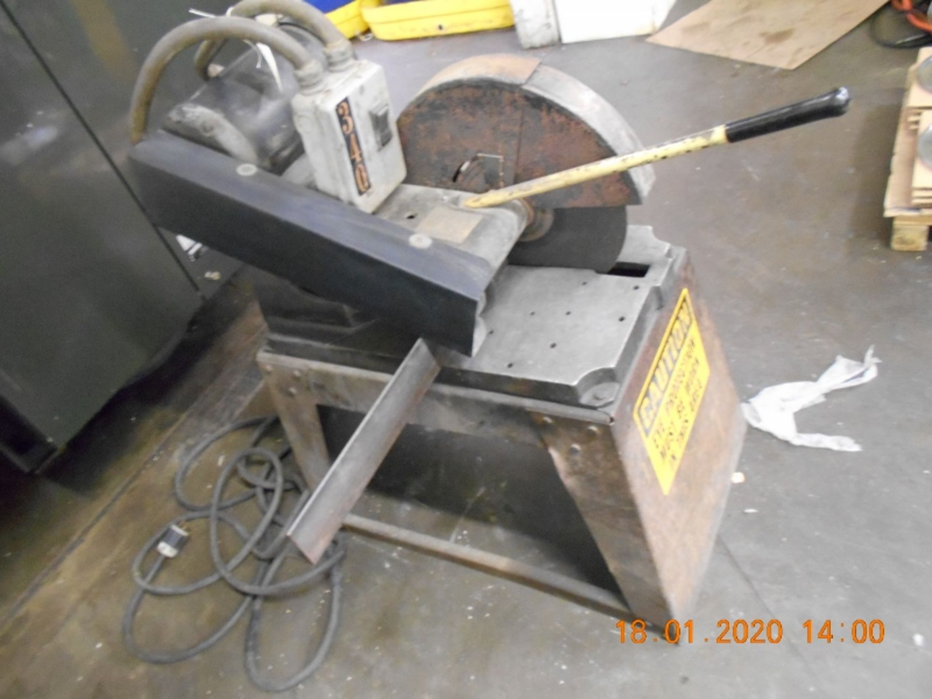 16" Abrasive cut off saw, 10 Hp 230/460 Volt 3 phase - Image 3 of 4