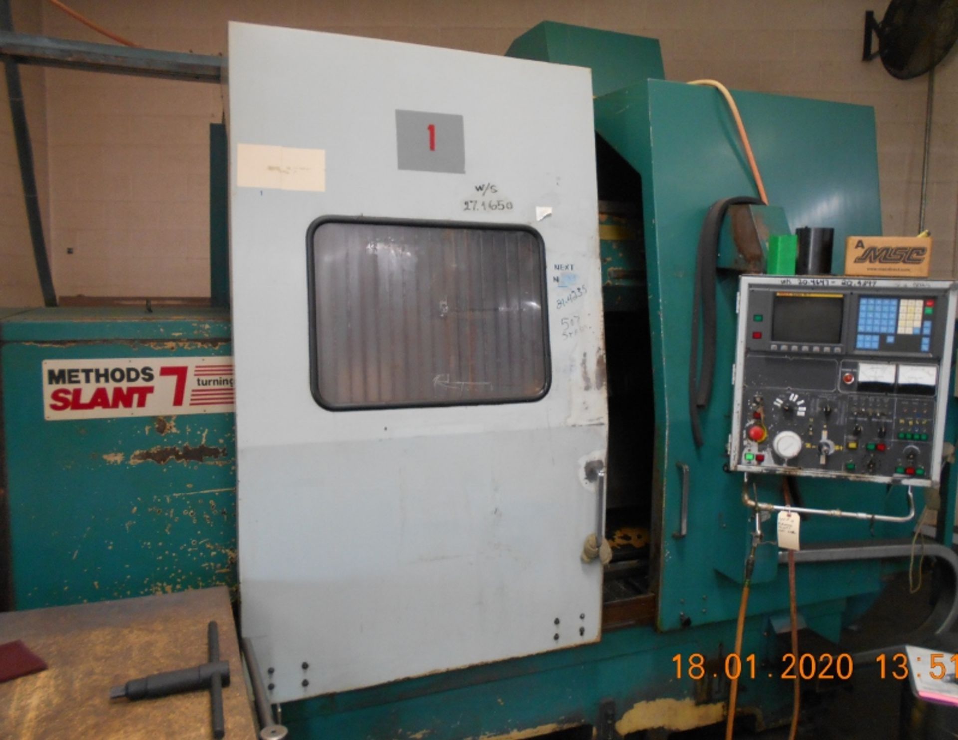 Nakamura Slant 7 CNC Lathe Fanuc 15-T Controls