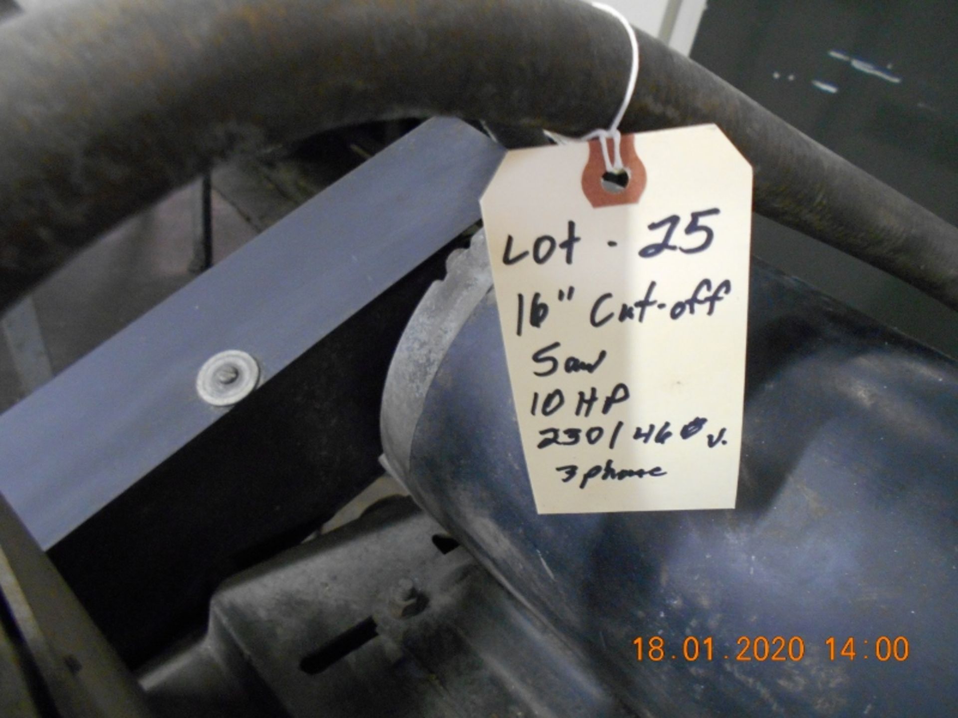 16" Abrasive cut off saw, 10 Hp 230/460 Volt 3 phase - Image 2 of 4