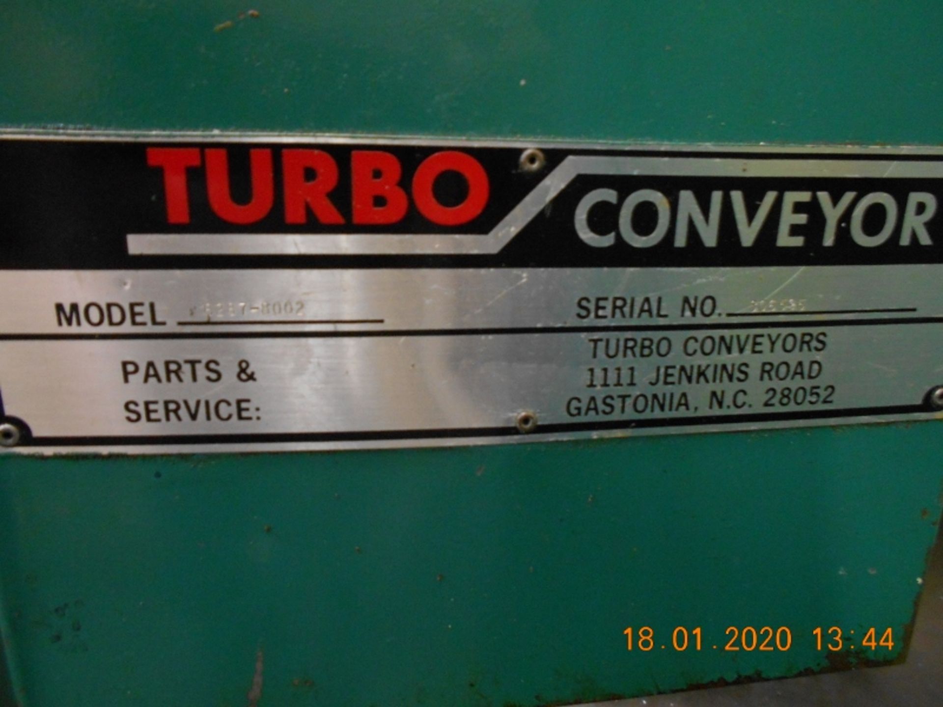 Turbo 6287-8002 Incline Chip Conveyor Serial #306595 - Image 3 of 4