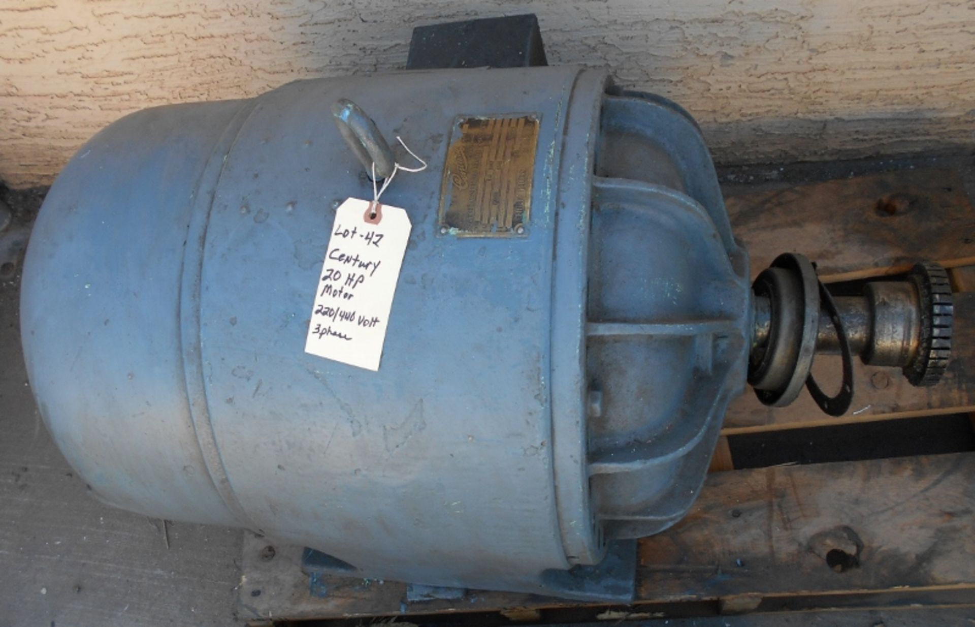 Century 20Hp Electric Motor 220/440 Volt 3 phase