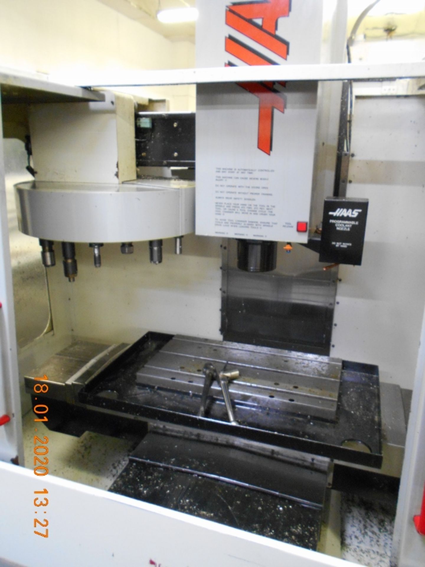 Haas CNC Vertical Machining Center (VMC) VF-1 Serial #8899 - Image 5 of 7