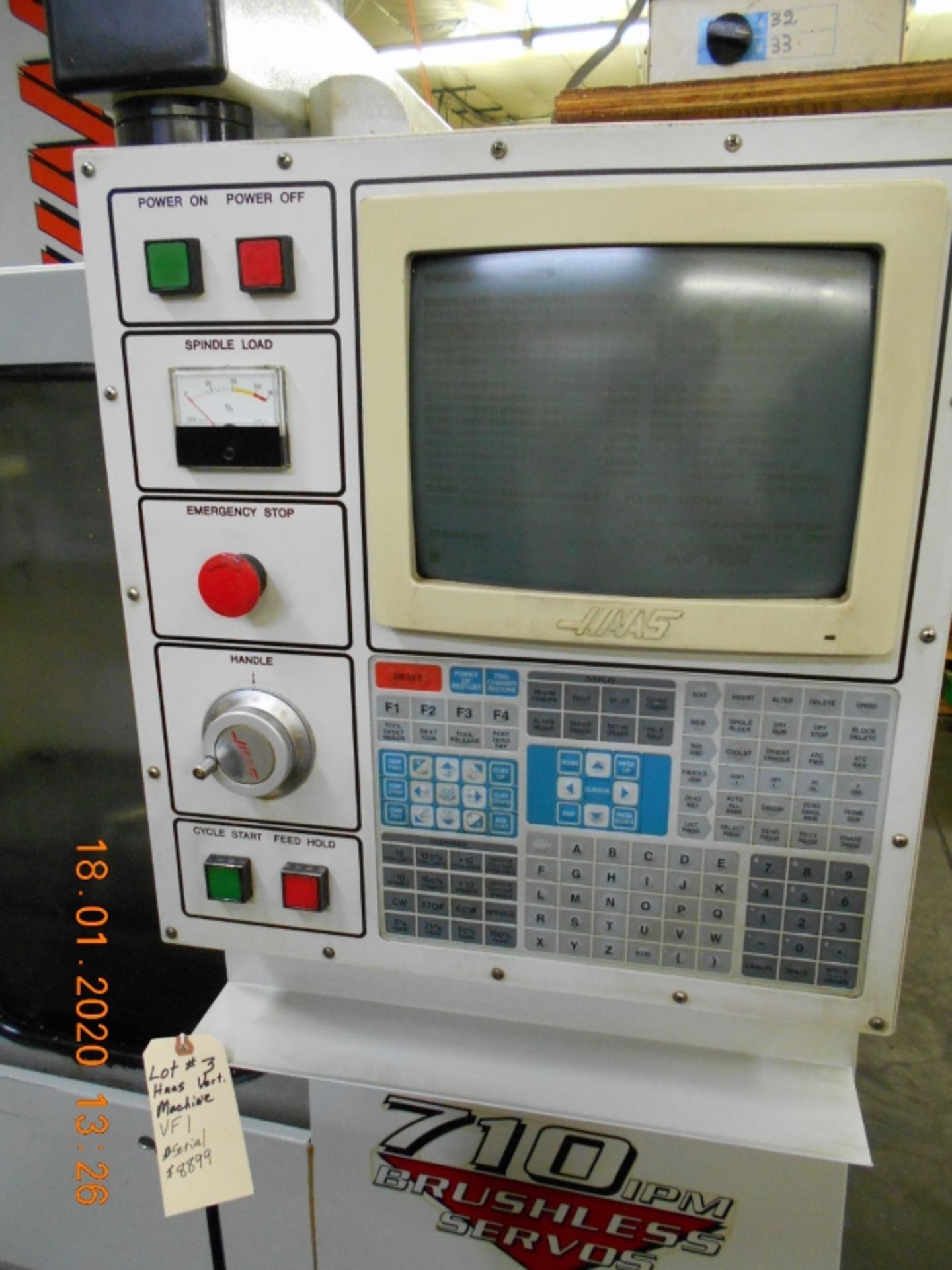 Haas CNC Vertical Machining Center (VMC) VF-1 Serial #8899 - Image 2 of 7
