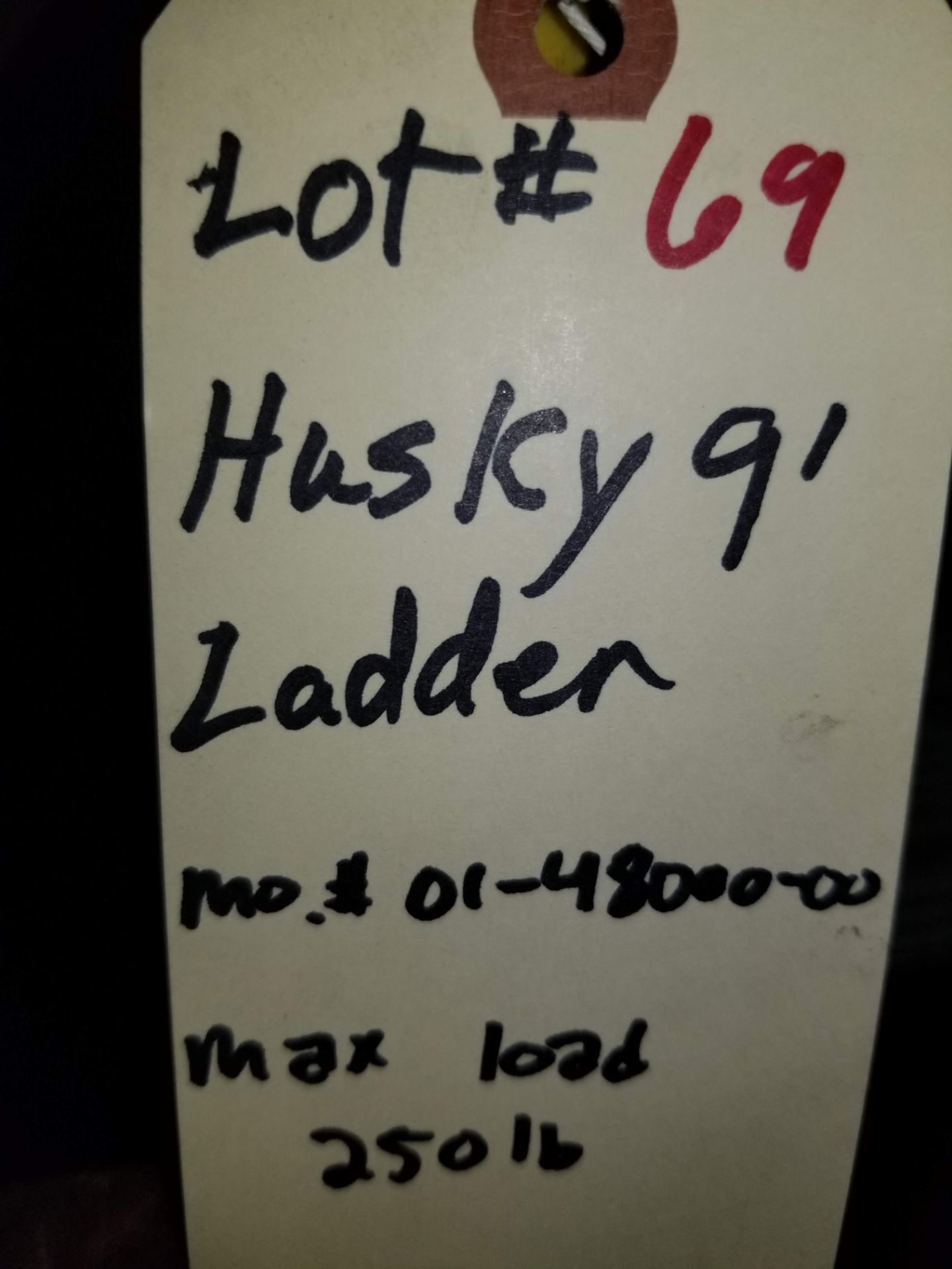 Husky 9' Ladder Mo. #01-48000-00 Max Load 250lb - Image 3 of 3