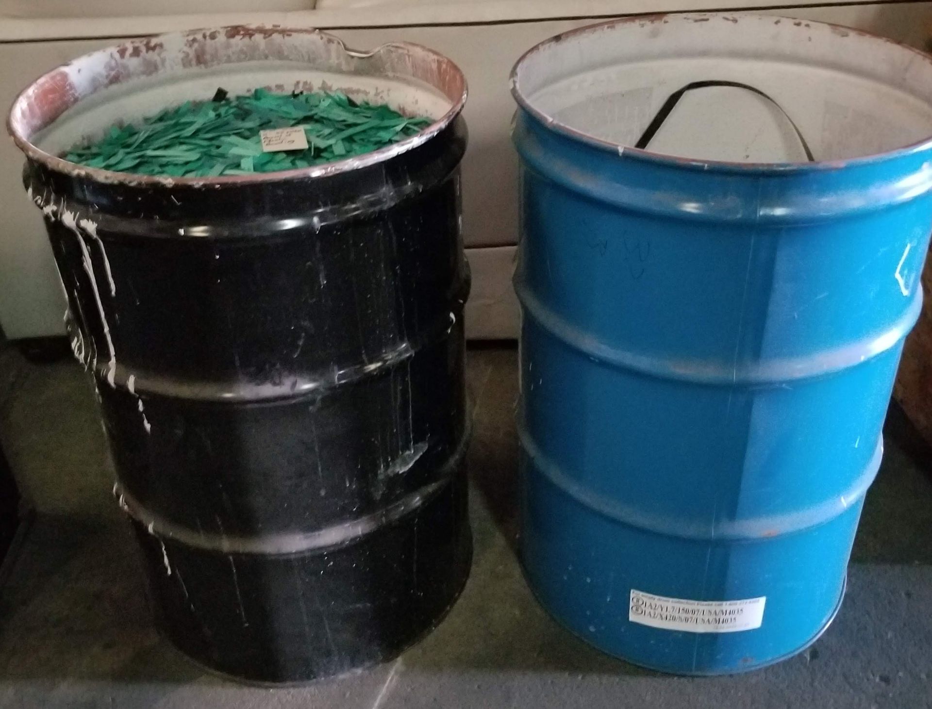 2 - 55 Gallon Barrels of Plastic Banding