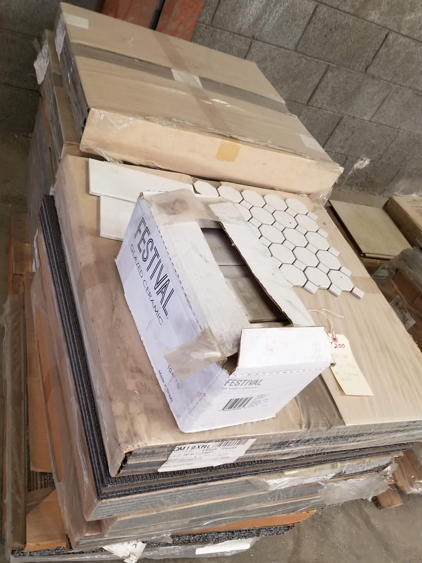 Pallet of Misc. Tile & Glazed Ceramic