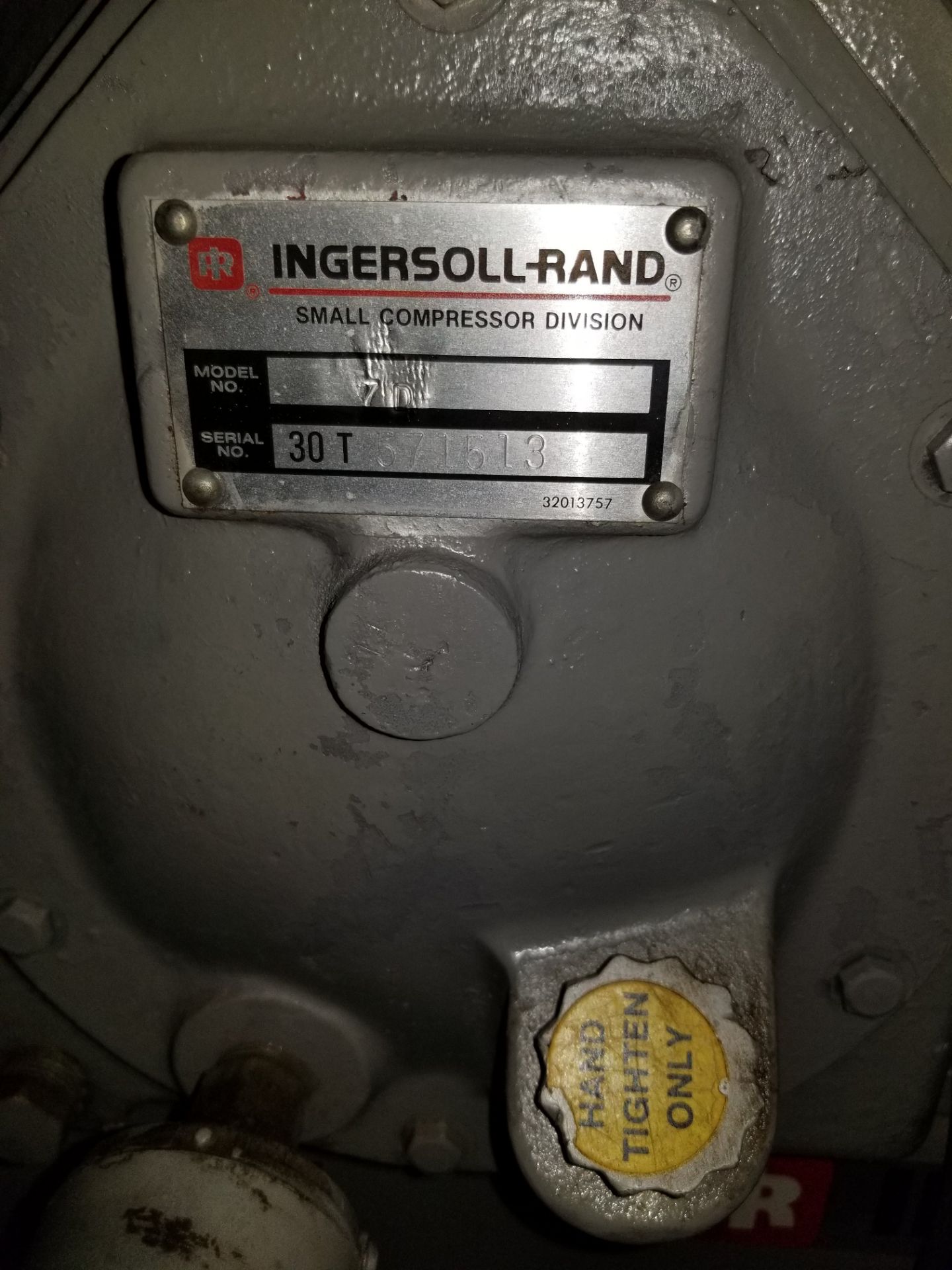 Ingersoll-Rand 7.5hp air compressor T30 230/460V 3ph - Image 2 of 7