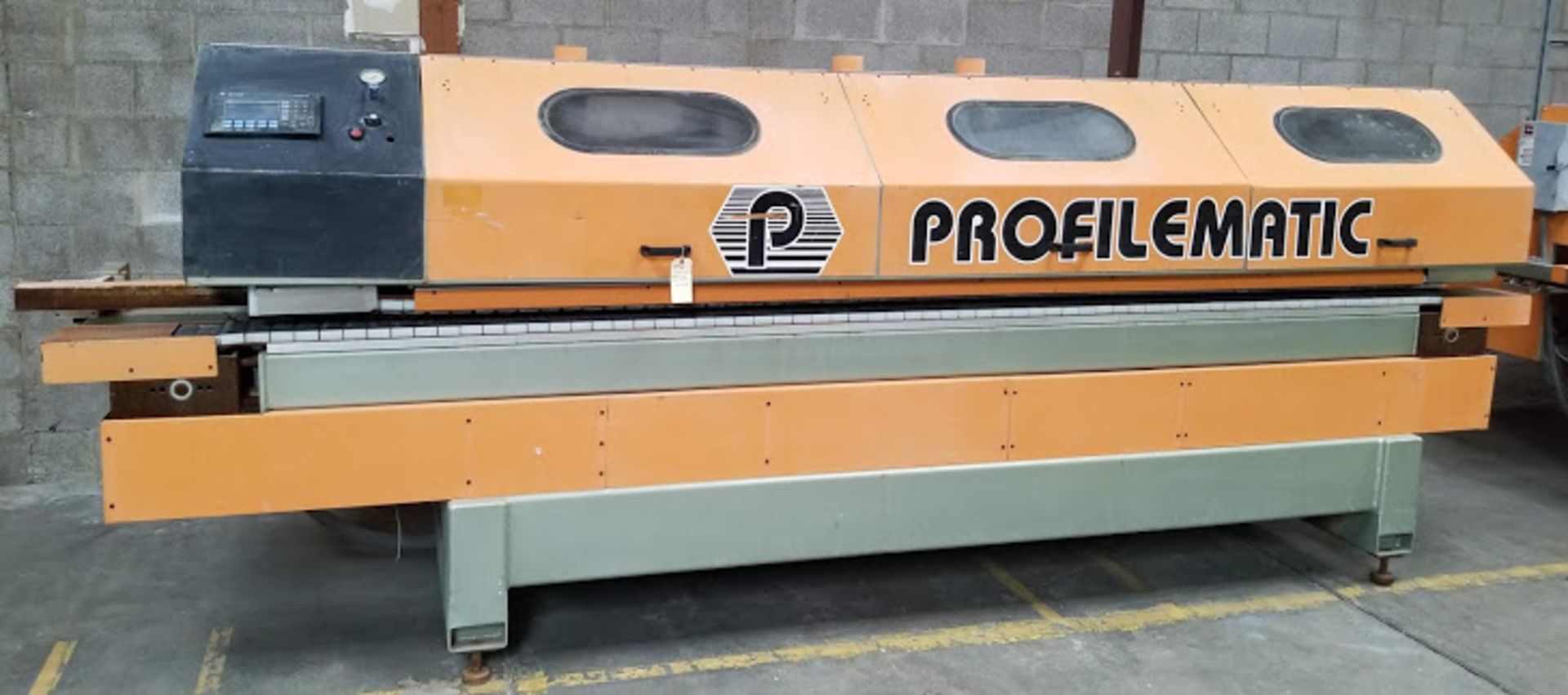 Profilematic Multi-Head Linear V-Groover, Countertop Auto Edge Profile Machine, 3 - Baldor 10 Hp