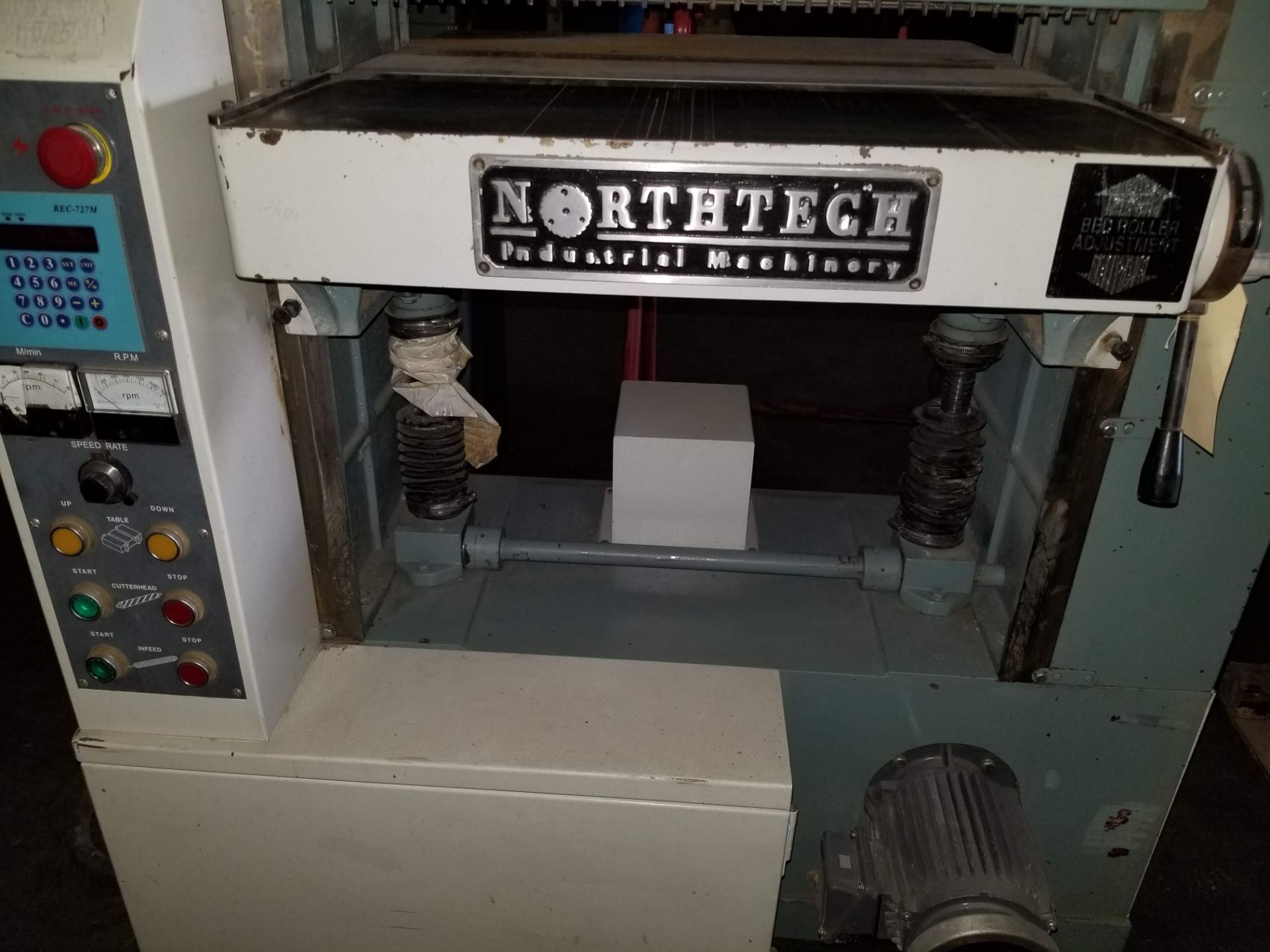 North Tech 24" Helical Cutter Head Spiral Planer, Model # NT-24HCVS-XL, 15hp 230V 3ph, DC variable - Image 3 of 7