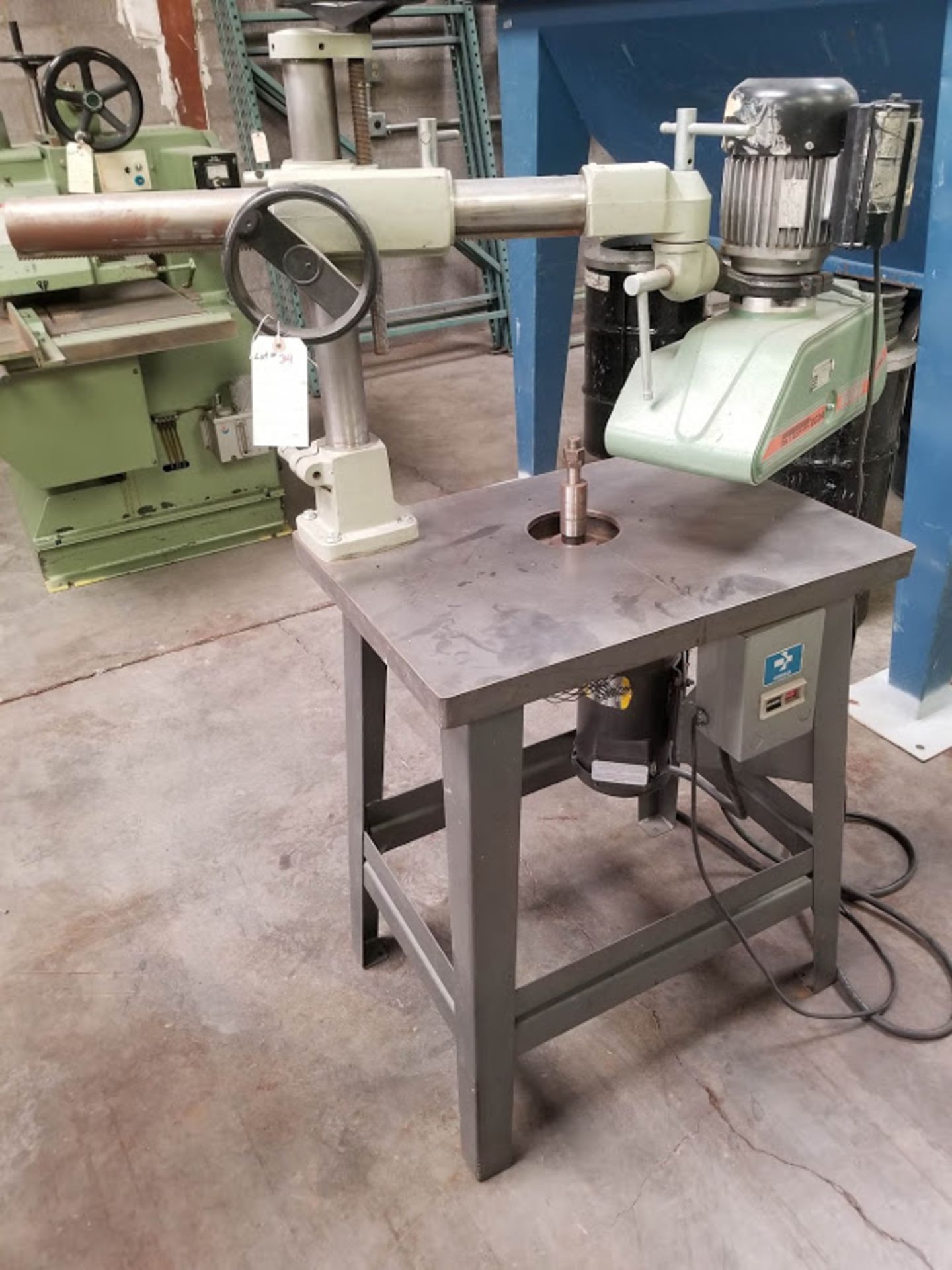 Weaver Wood Shaper, 3/4" Spindle, 3 HP 208-230/460 volt 3 phase Motor & Maggi Powerfeeder, Steff