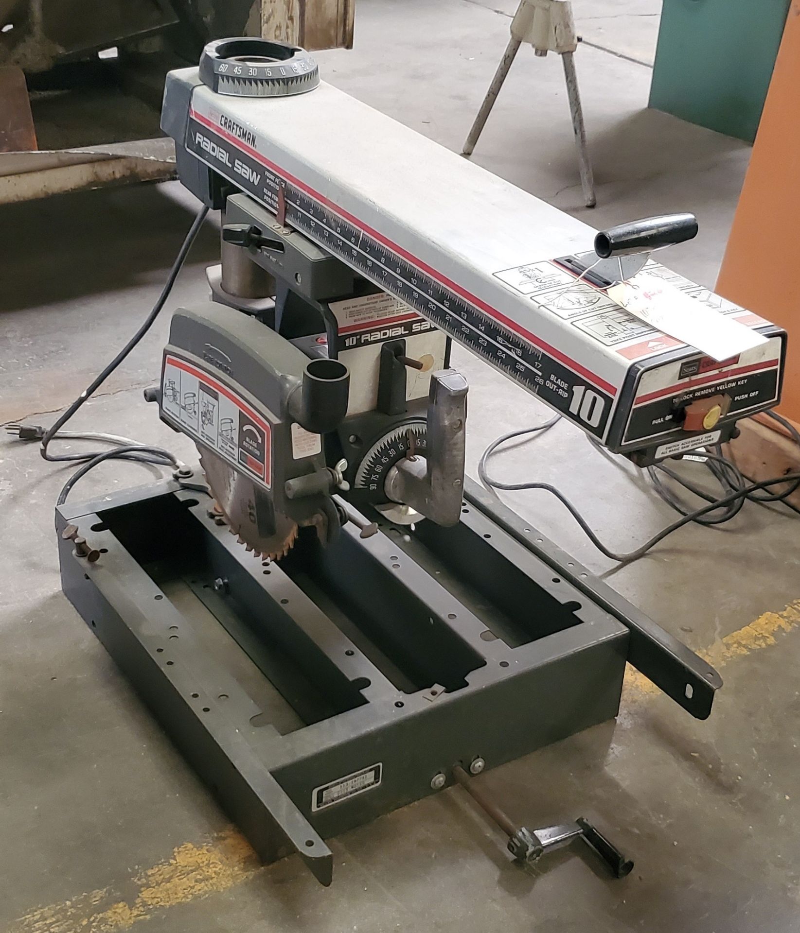 Sears Craftsman 10" Radial Arm Saw, 115 volt - Image 2 of 3