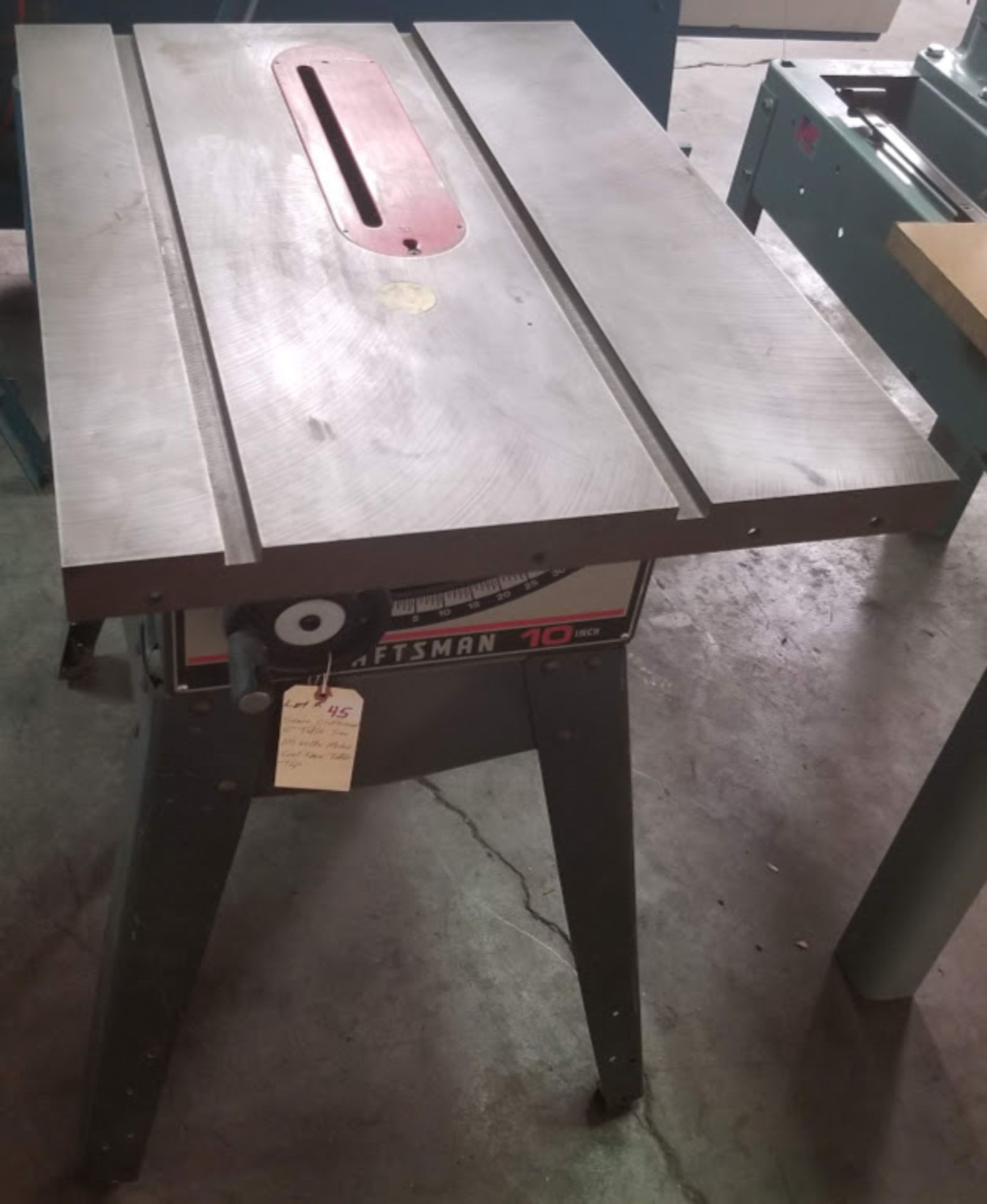 Sears Craftsman 10" Table Saw, 115 Volts Motor Cast Iron Table Top