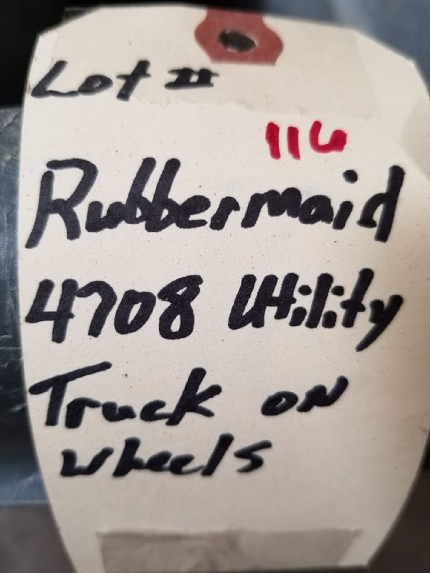 Rubbermaid 4708 Utility Truck (On Wheels) - Image 3 of 3