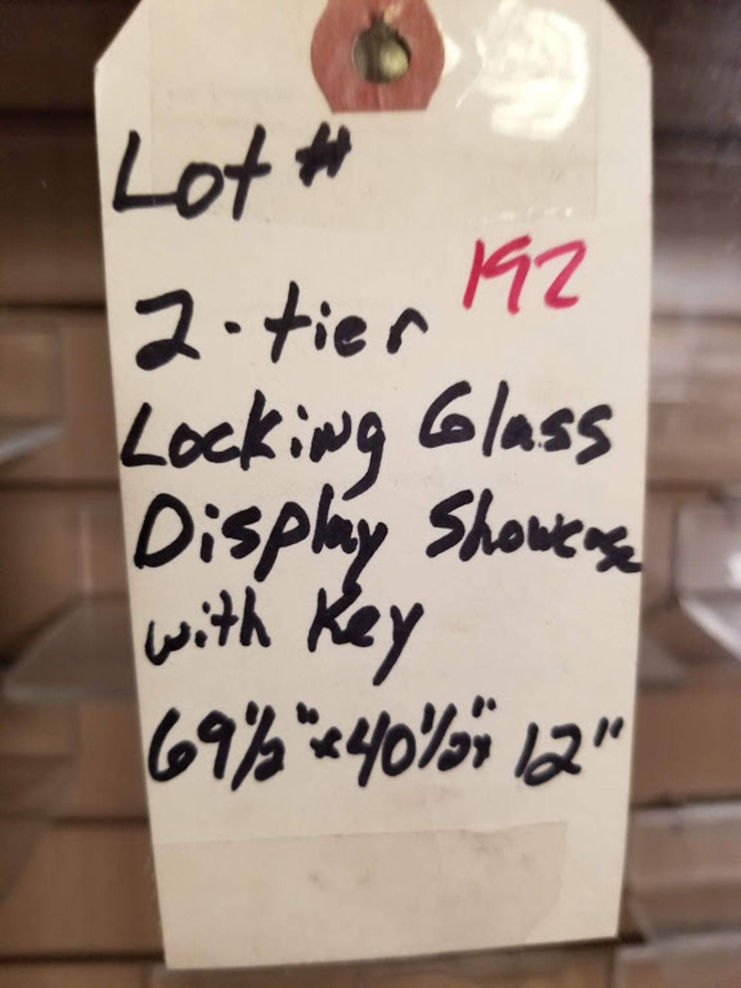 2 Level Locking Glass Display Showcase (w/ Key) (69.5" x 40.5" x 12") - Image 3 of 3