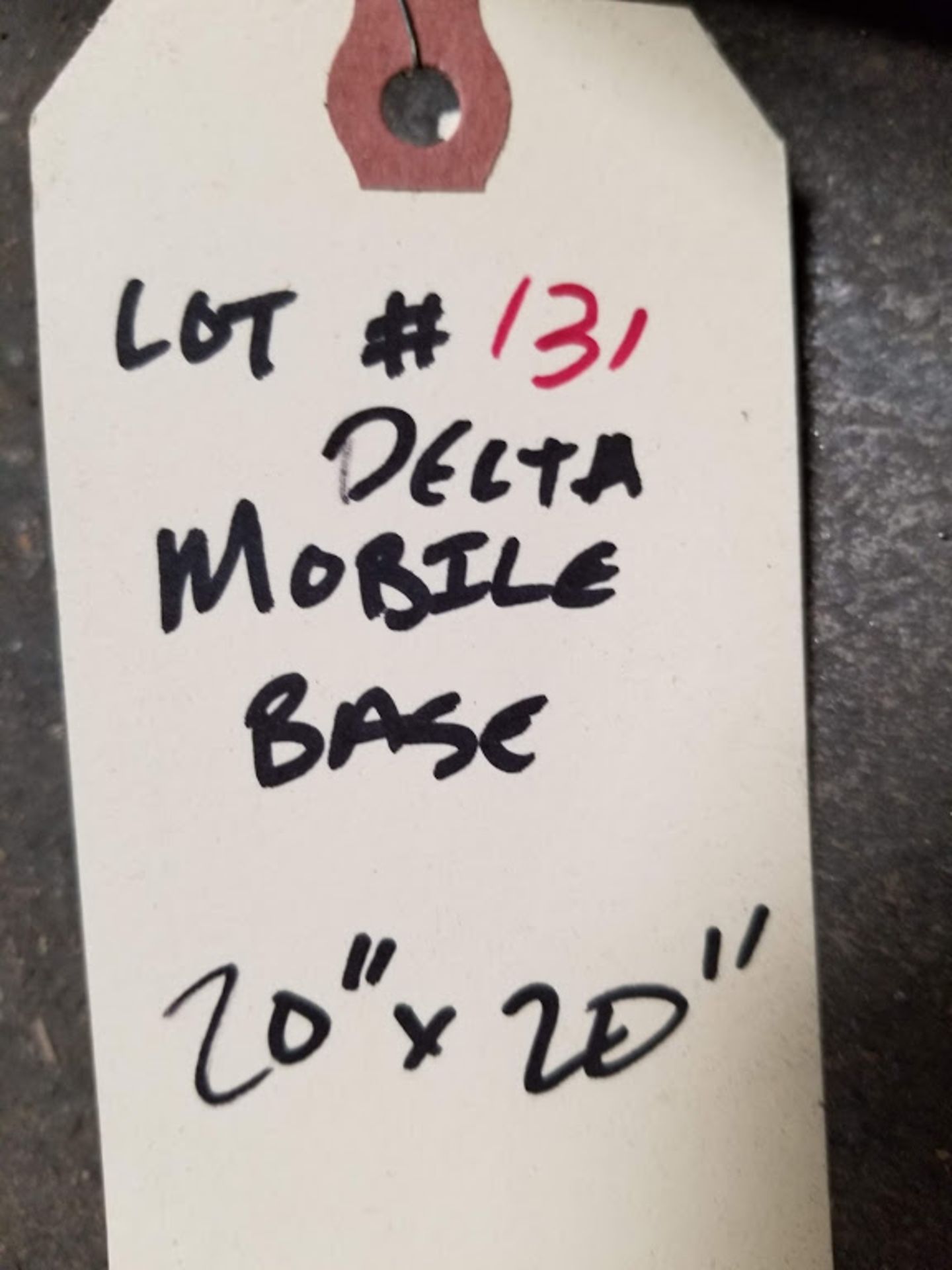 Delta Mobile Base (20" x 20") Cat #50-289 - Image 4 of 4