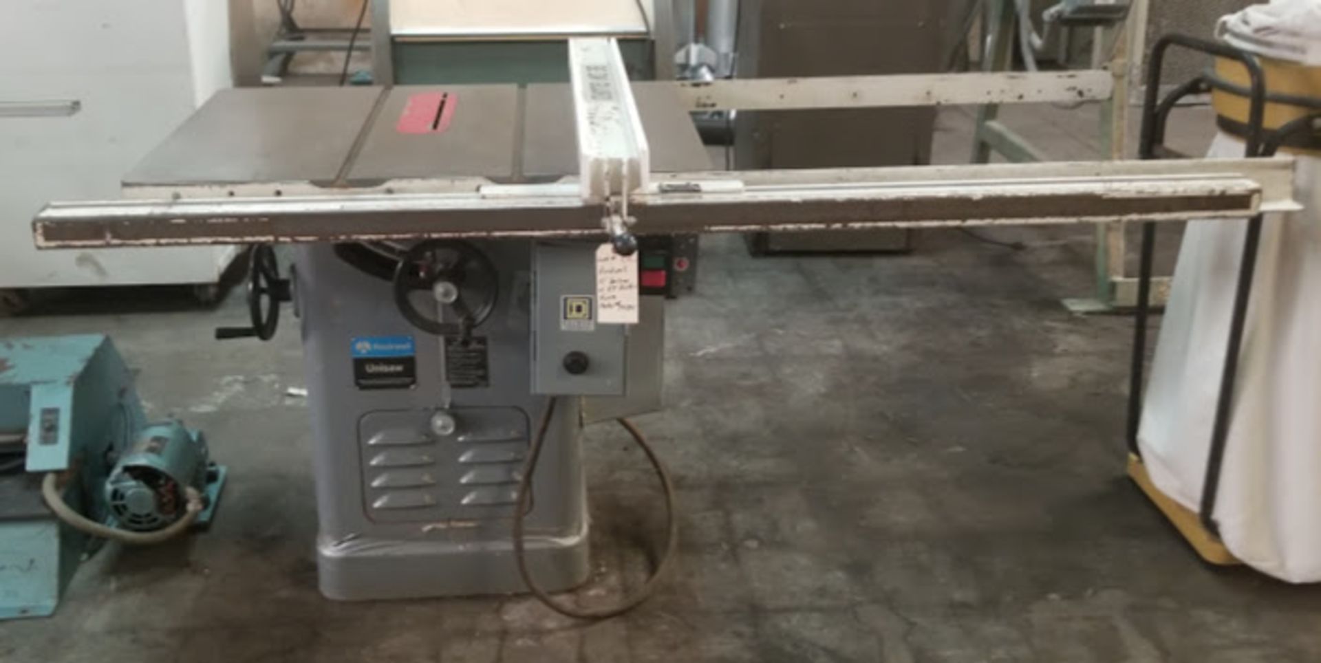 Rockwell 10" Unisaw Cabinet Table Saw, Model: 34-801 w/ 53" Rails & Fence - Image 2 of 3