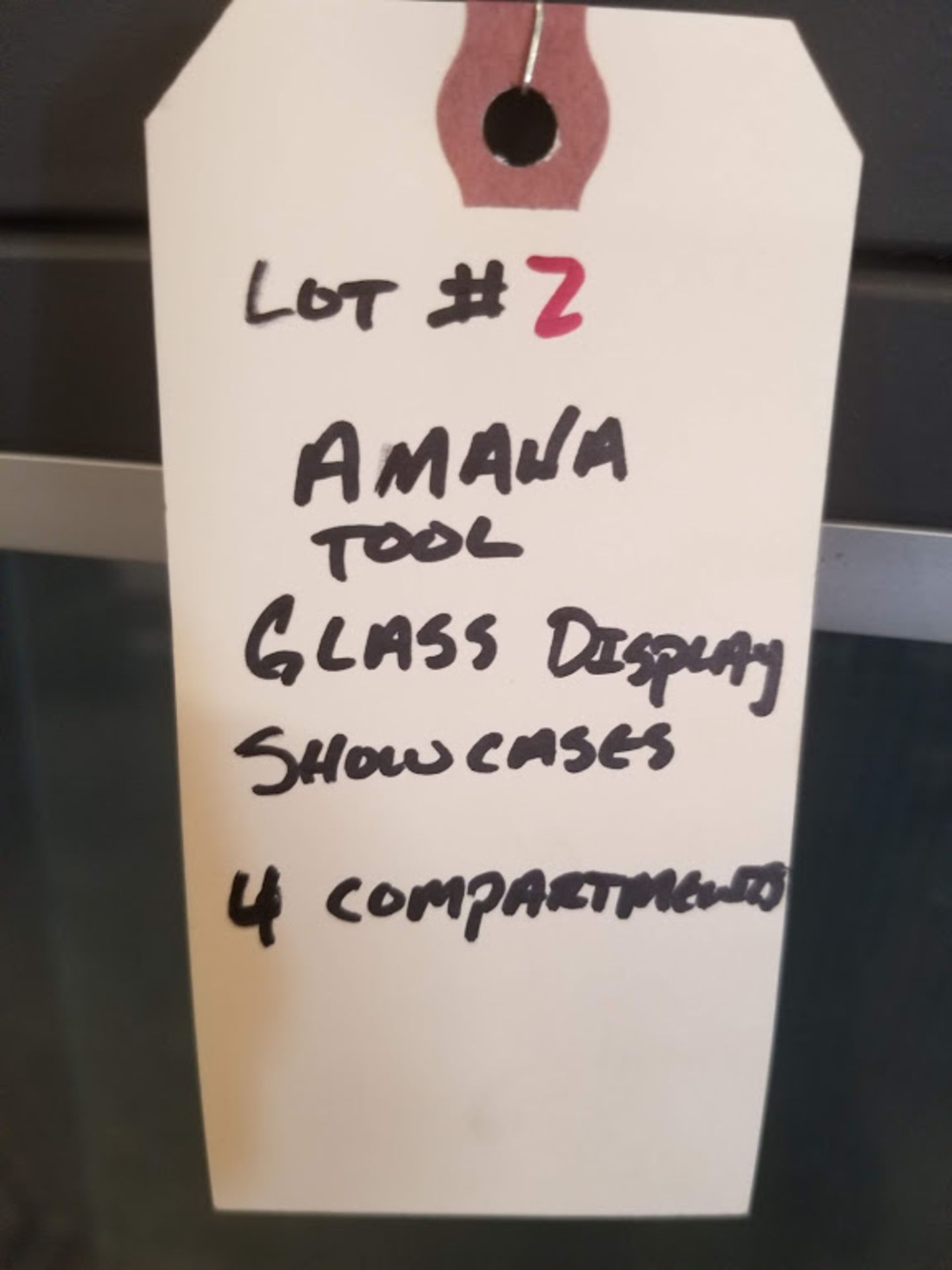 Amana Tool Glass Display Showcases (4 Compartments) - Image 3 of 3