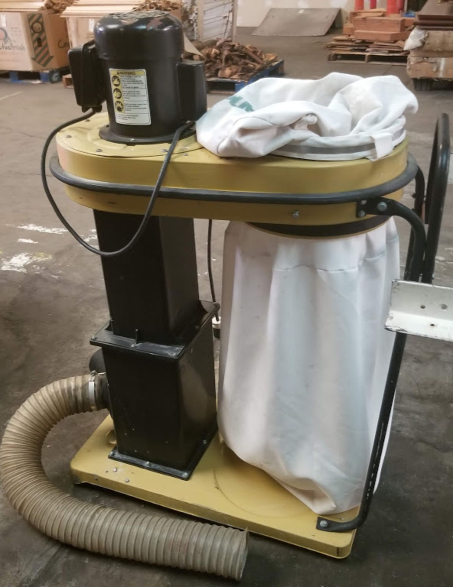 Powermatic Dust Collector, Model: 073 1.5HP 115/230 Volts, Top & Bottom Bag, (2) 4" Dust Chutes,