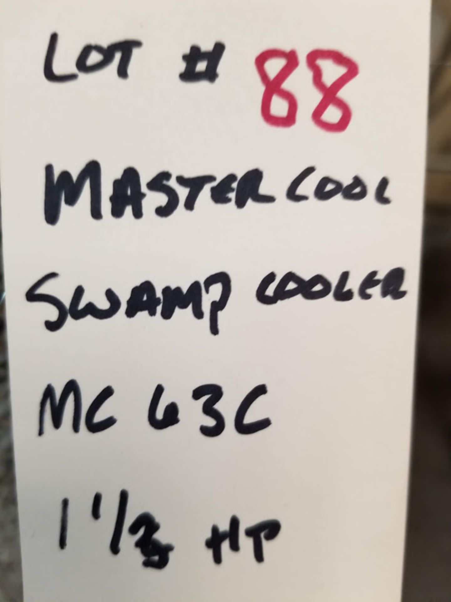 Master Cool Swamp Cooler MC 63C 1.5HP - Image 5 of 5