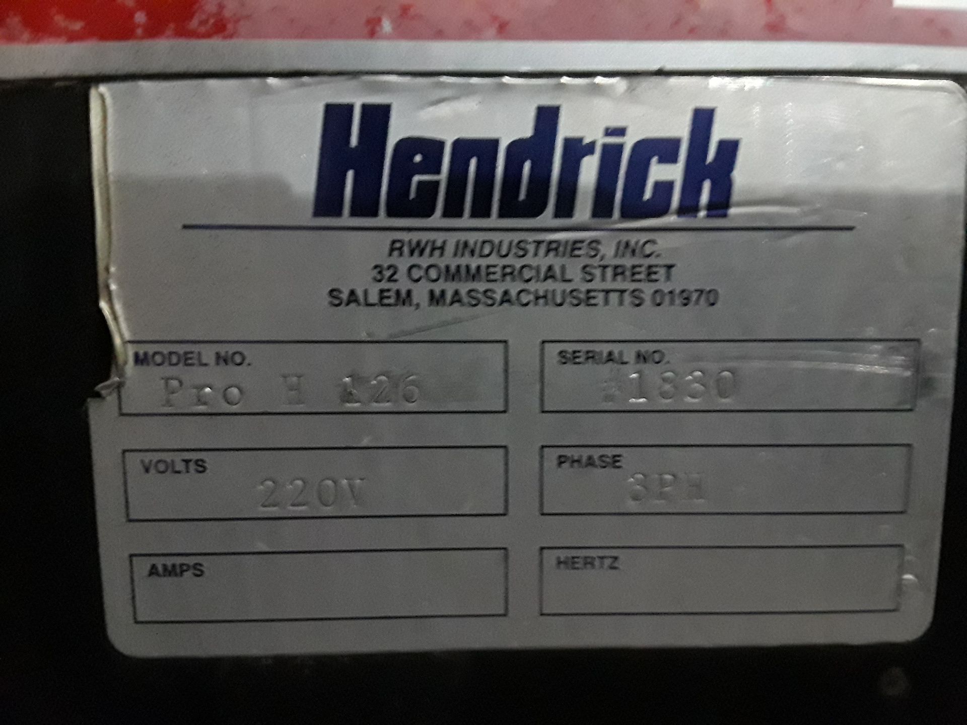 Hendrick Front Load Panel Saw, Pro H 126 220 volt 3 phase - Image 4 of 12