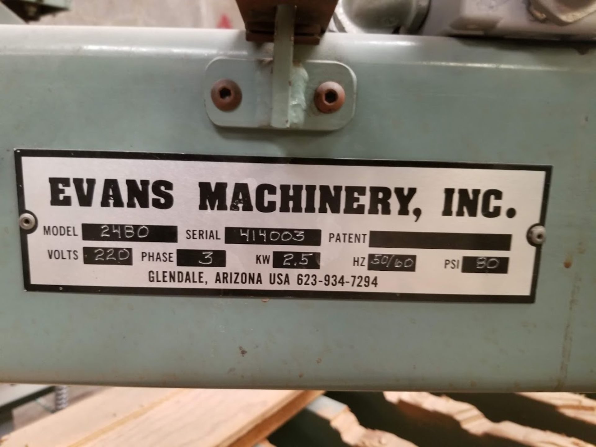 Evans Machinery Sink Cutout Router Model: 2480 220V 3PH - Image 5 of 5