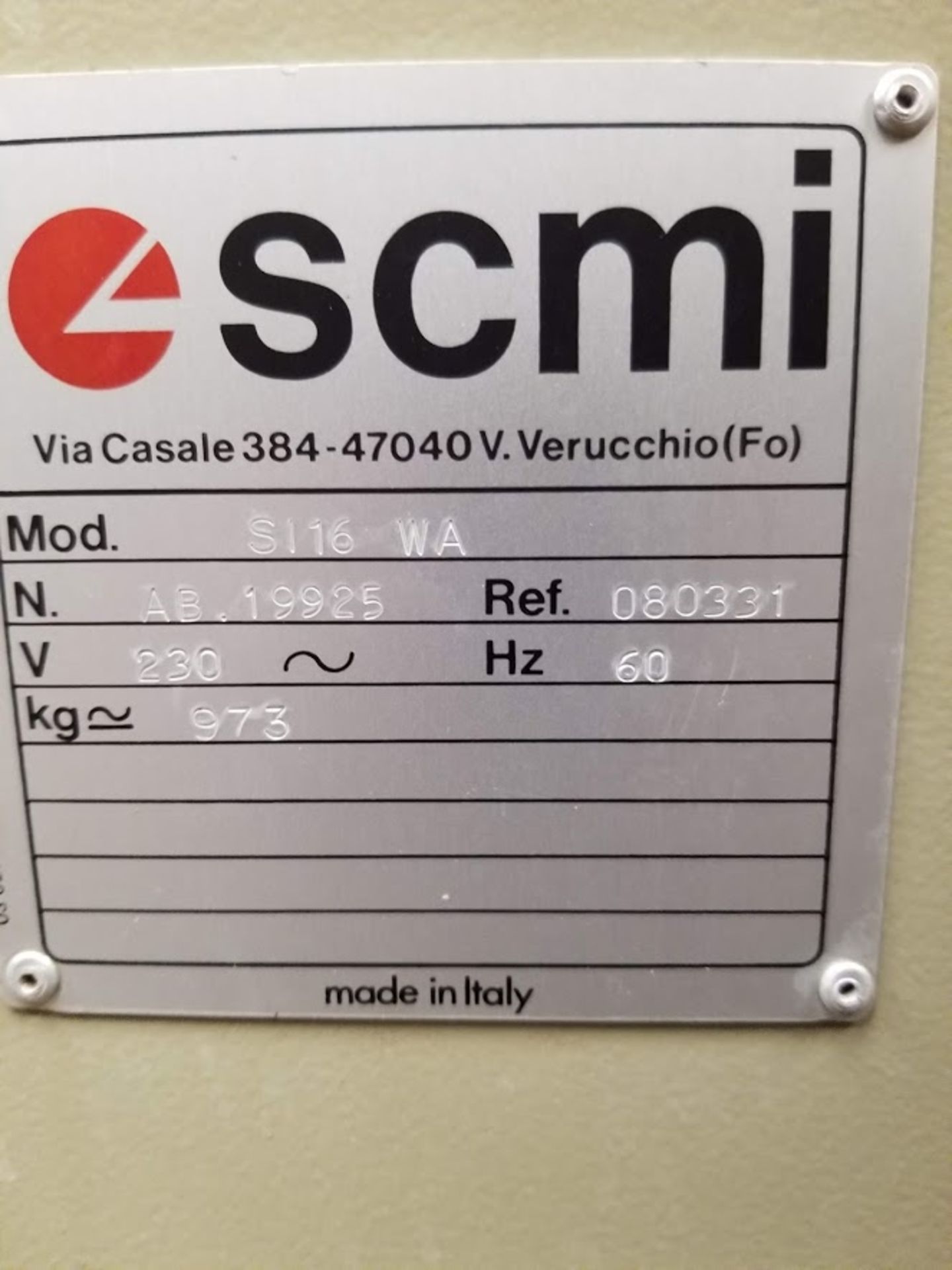 SCMi Sliding Table Saw w/ Scoring Unit, Model: SI16W 230V 3PH - Image 4 of 6