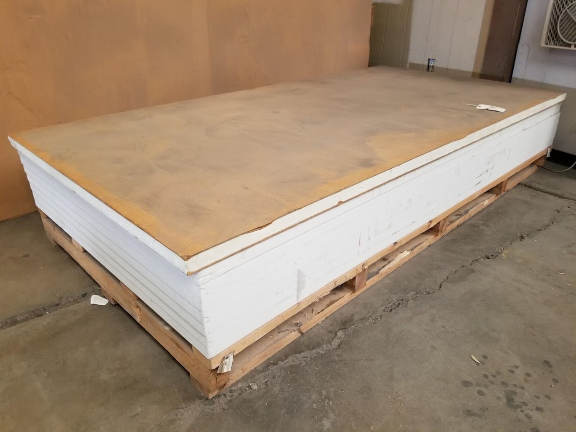 Sheet of 1 5/8" Calcium Silicate (4' x 8') (Qty 7) & 2" Styrofoam Panel (4' x 8')