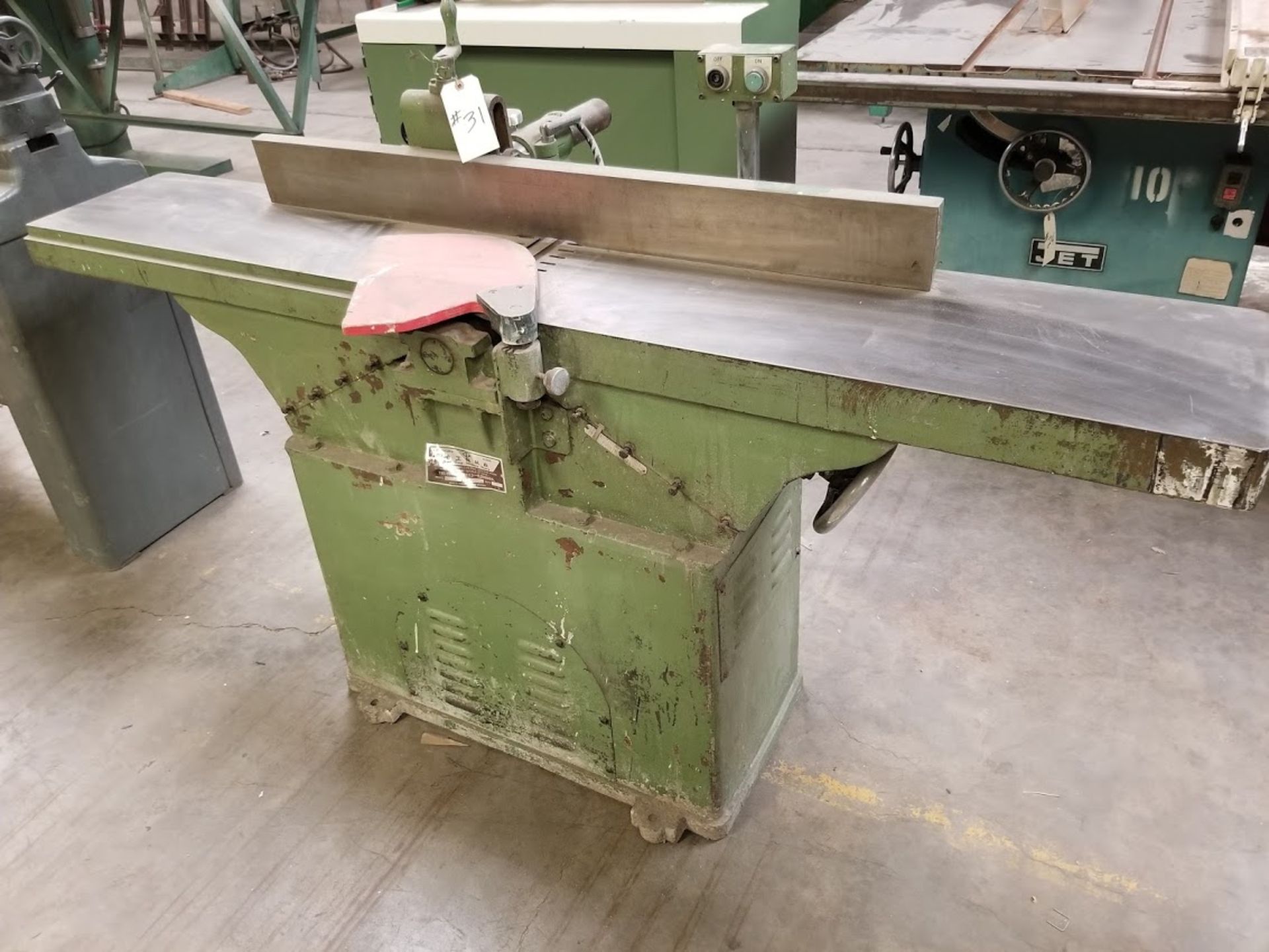 12" Wood Jointer 220V 1PH