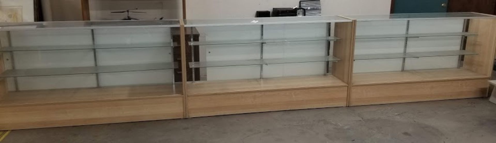 4 - Glass Display Showcases & Display Stand