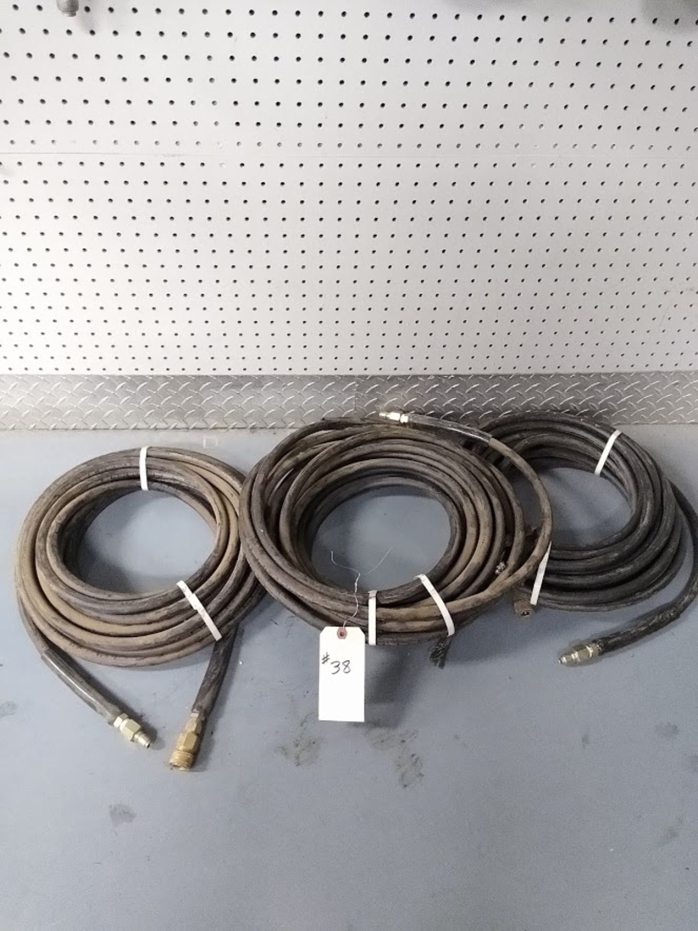 3 50' 3/8" 3000 PSI Pressure Washer Hose w/ Quick Disconnect Ends