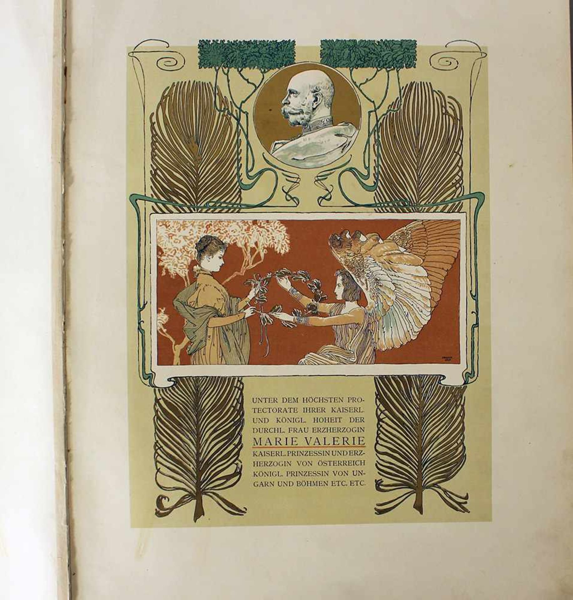 Viribus Unitis, by Max Herzig, with several illustrations, in luxury edition, with red gilded - Bild 2 aus 3