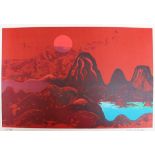 Dominik Rebhan (born 1929), Landscape, colour lithograph on paper.35 x 48 cmDieses Los wird in einer