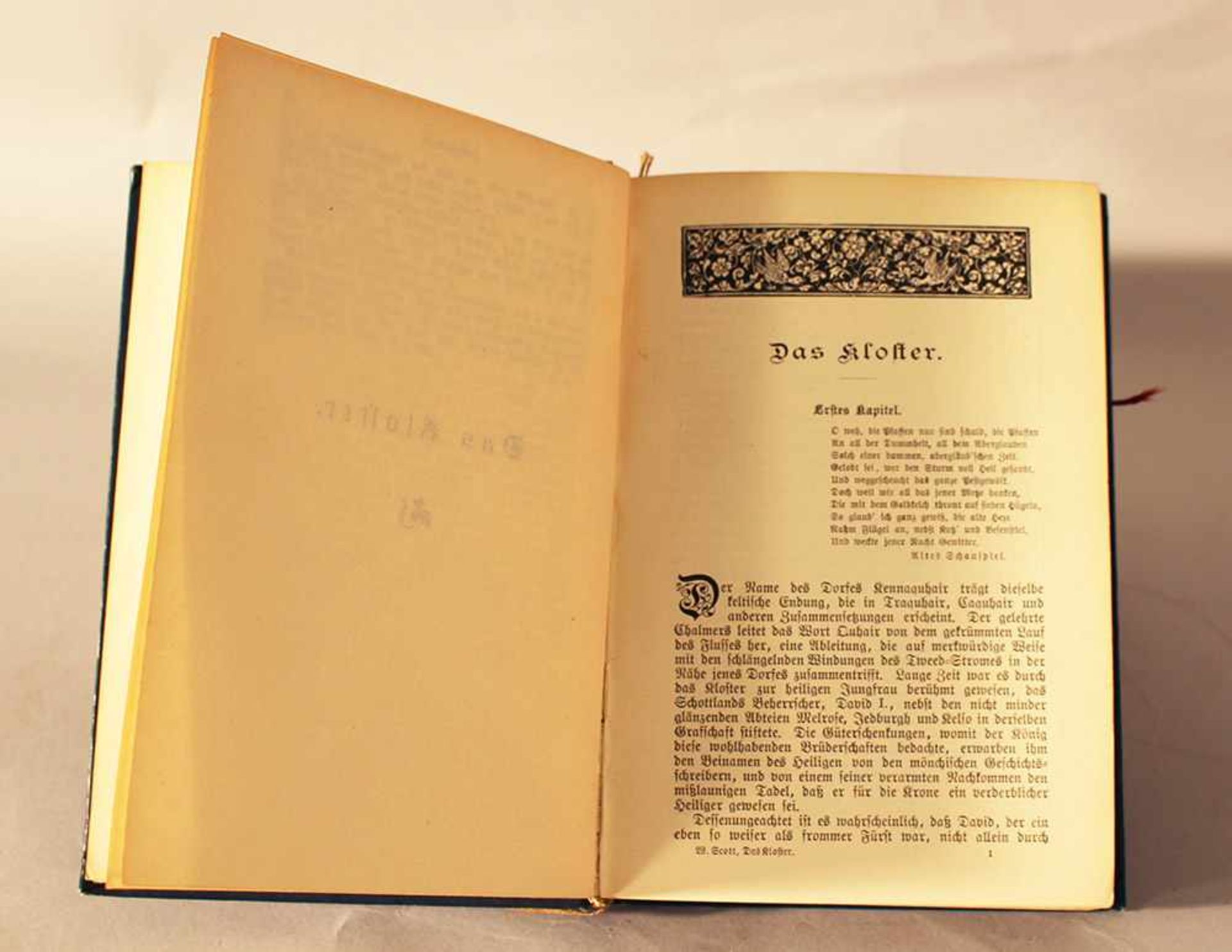 Sir Walter Scott, Das Kloster, edited by Theodor Bergfeld, published by Otto Hendel, Halle, 19th - Bild 3 aus 3