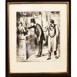 Honoré Daumier (1808-1879)-graphic by Collectors Guild Ltd.; framed, under glass.27x22cmDieses Los