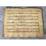 Music Manuscript, by J. Eybler, handwritten, 19th Century.23,5 x 31 cmDieses Los wird in einer