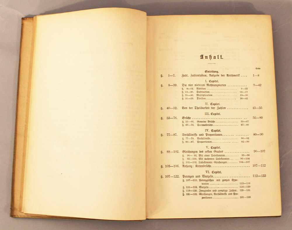 Wallentin Arithmetic Vienna 1890.22,5 x 15 cmDieses Los wird in einer online-Auktion ohne Publikum - Image 3 of 3