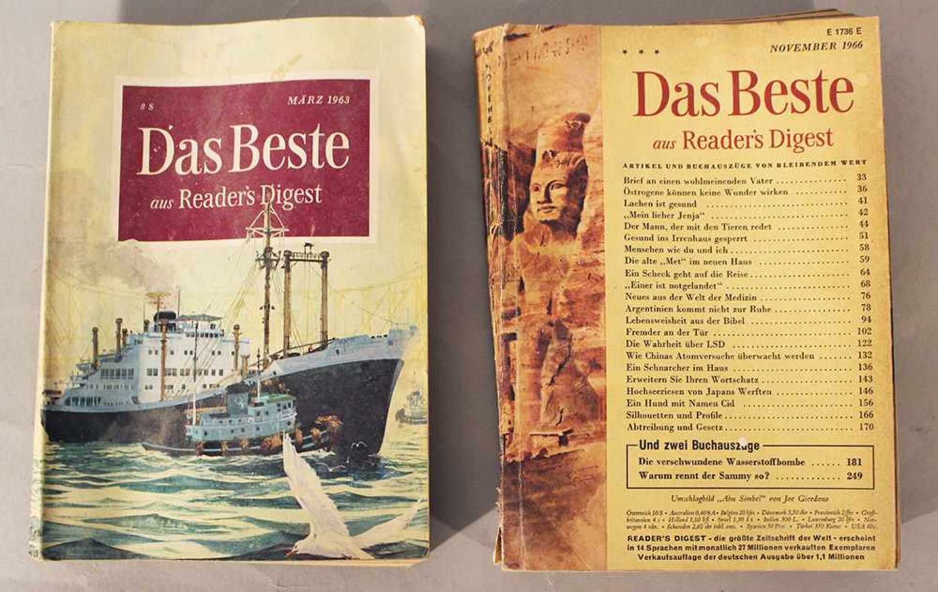 Readers Digest, six volumes in german language, from January 1976 / May 1965 / November 1966 / March - Bild 3 aus 3