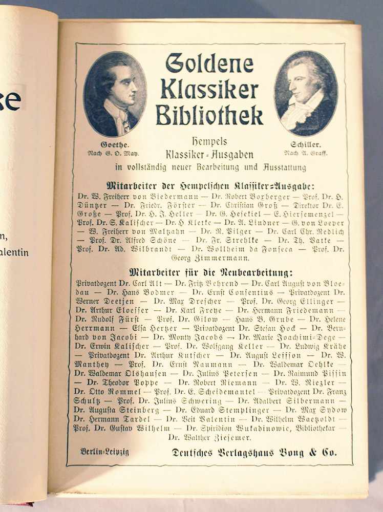 Heinrich Heine and Nikolaus Lenau, 5 books by Bong Berlin, in gilded hard-covers.Dieses Los wird - Image 3 of 3