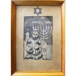 Lipot dated 1914, graphic on paper, framed, under glass.18x12cmDieses Los wird in einer online-