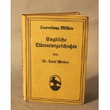 Englische Literaturgeschichte, Sammlung Göschen, Berlin and Leipzig 1914.15,5 x 11 cmDieses Los wird