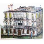 Karl Goldammer (Born 1950), Venetian palace, lithography on paper.50,5 x 56Dieses Los wird in