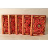 Johann Wolfgang von Goethe, Complete edition in 5 red and gild luxury hard-cover editions, by