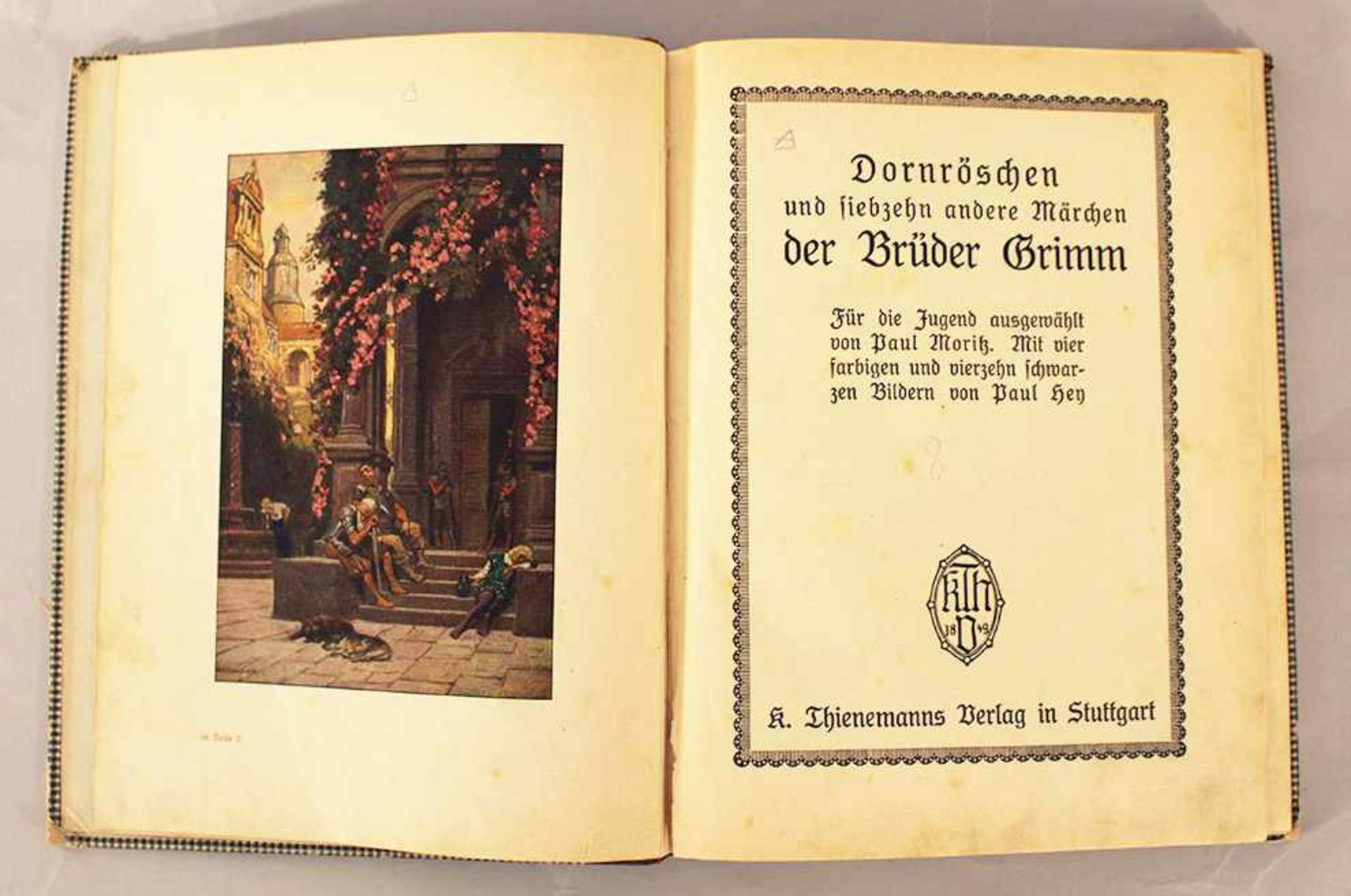 Gebrüder Grimm, by Thienemanns Stuttgart, 19th Century.23 x 18 cmDieses Los wird in einer online- - Bild 2 aus 3