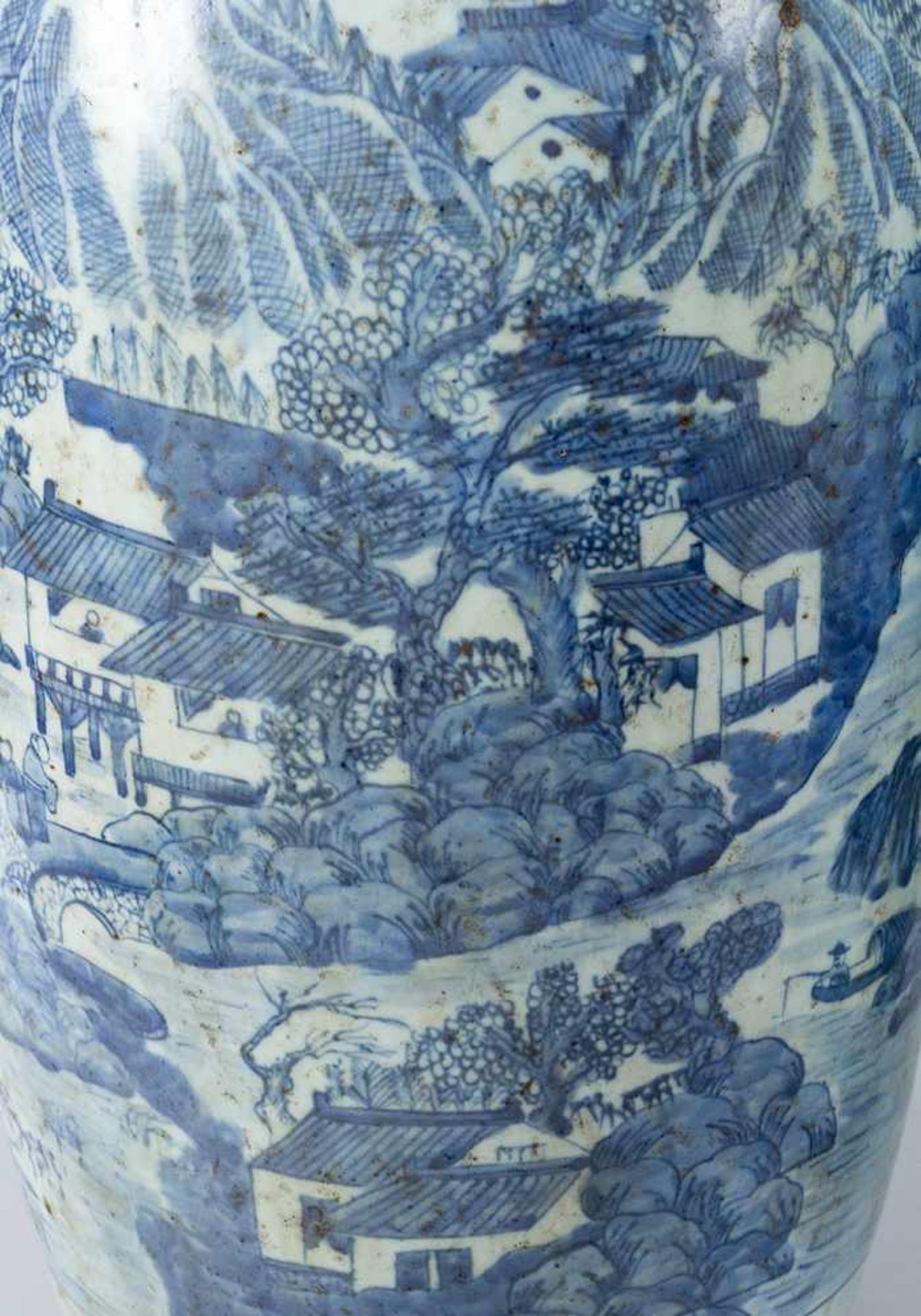 Pair of large Chinese vases - Image 2 of 3