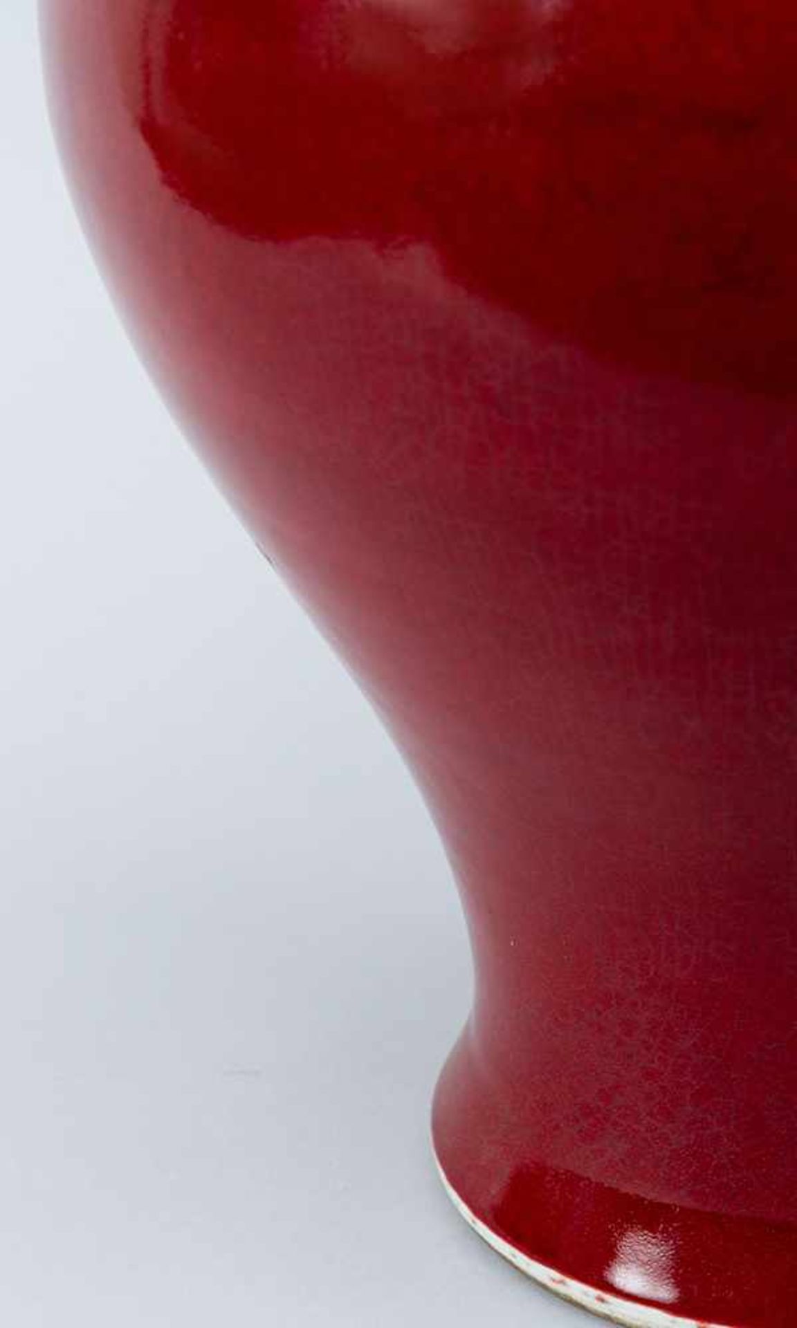 Chinese oxblood vase - Image 3 of 3