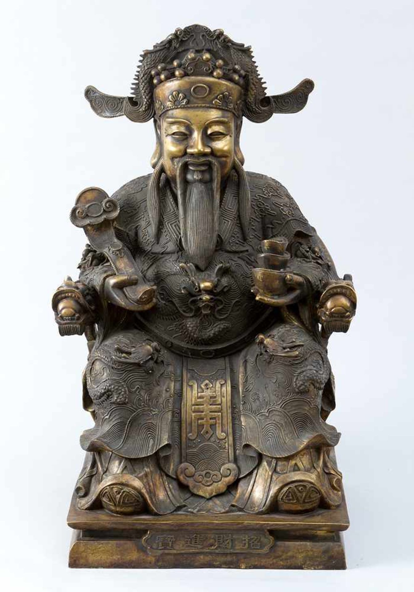 Chinese emperor sculpture