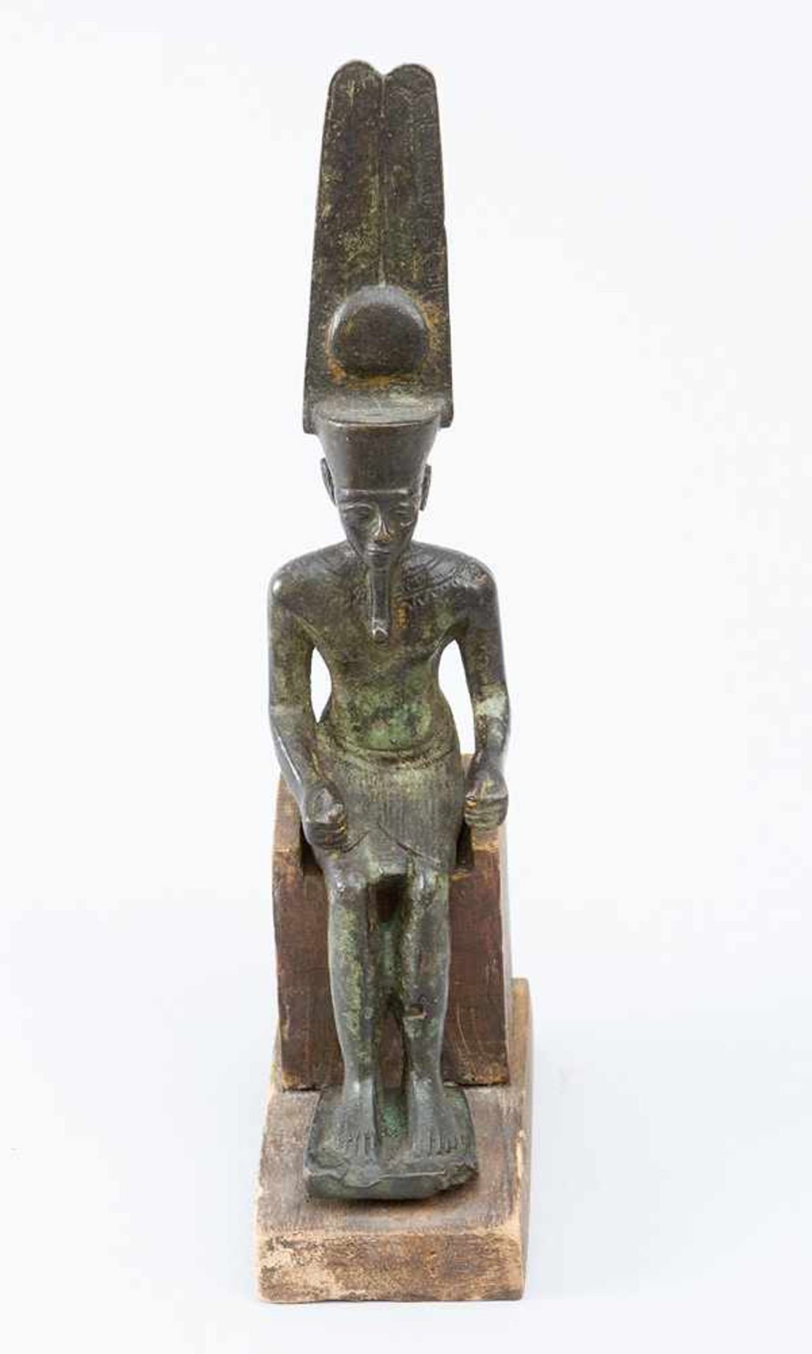 Egyptian bronze sculpture - Bild 2 aus 3