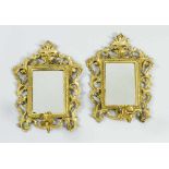 Pair of Florentine mirrors