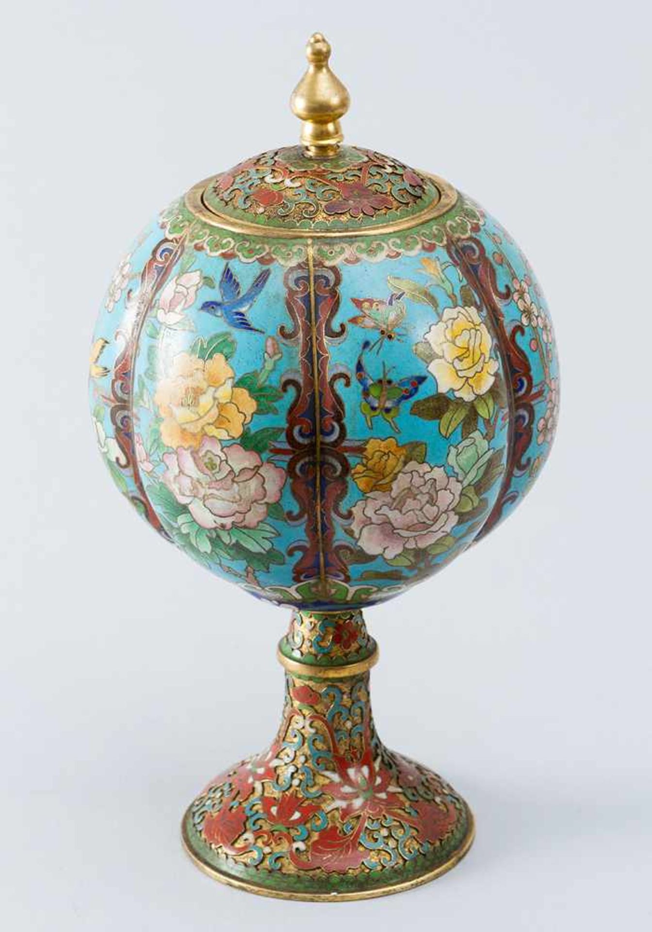 Chinese Cloisonee goblet